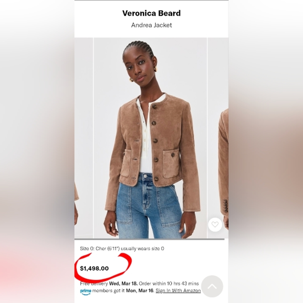 Blank NYC Tan Suede Women's Jacket - Picture 17 of 17